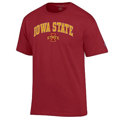 Men's Champion Cardinal Iowa State Cyclones Arch Over Logo T-Shirt