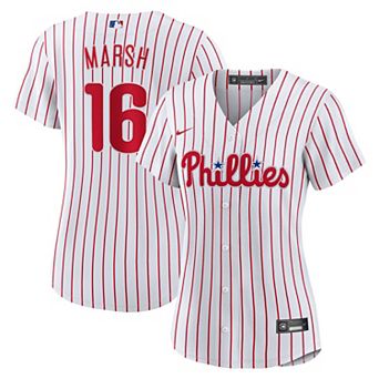 Women's Nike Brandon Marsh White Philadelphia Phillies Home Replica Jersey