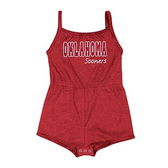 Girls Infant Colosseum Crimson Oklahoma Sooners Elemental Tank Romper