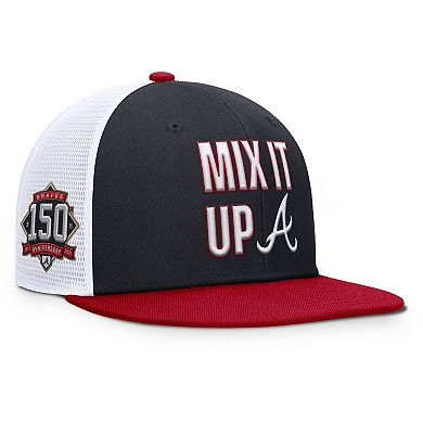 Men's Nike Navy/Red Atlanta Braves Pro Performance Trucker Snapback Hat