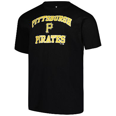 Men's Profile Black Pittsburgh Pirates Big & Tall Heart & Soul T-Shirt