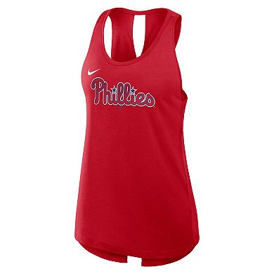 Women's Nike Red Philadelphia Phillies Crisscross Performance Tank Top
