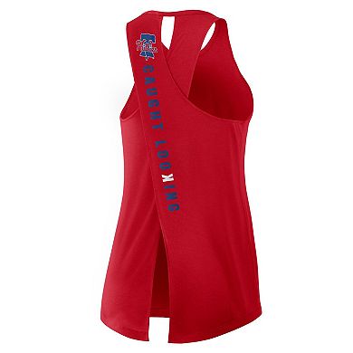 Women's Nike Red Philadelphia Phillies Crisscross Performance Tank Top