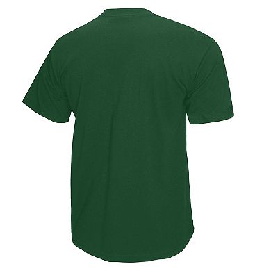 Men's Mitchell & Ness Green Miami Hurricanes Retro Brush Mineral Wash T-Shirt