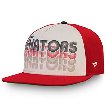 Men's Fanatics Cream/Red Ottawa Senators True Classic Snapback Hat