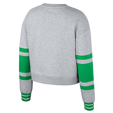 Women's Stadium Essentials Heather Gray Austin FC Scrimmage Cropped Pullover Sweatshirt