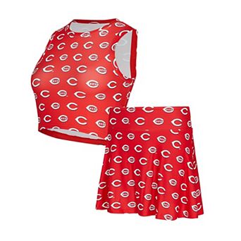 Women's Concepts Sport Red Cincinnati Reds Knit Tank Top & Skort Set