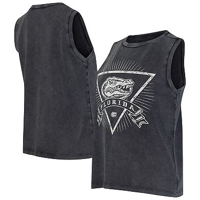 Women's Concepts Sport Charcoal Florida Gators Distressed Market French Terry Tank Top