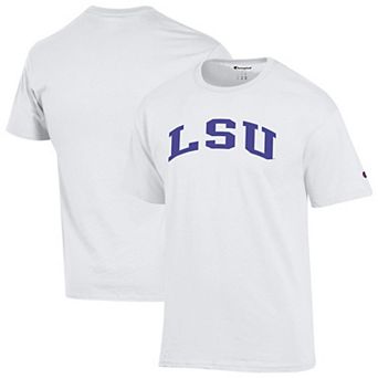 Men's Champion White LSU Tigers Basic Arch T-Shirt
