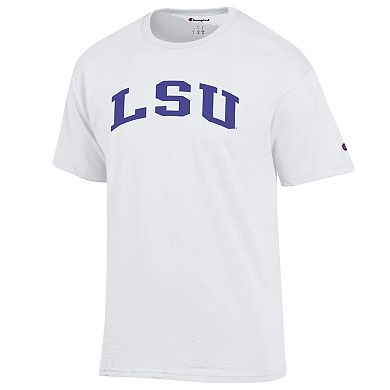 Men's Champion White LSU Tigers Basic Arch T-Shirt