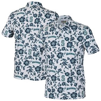 Men's Reyn Spooner White Seattle Mariners Pua Performance Polo