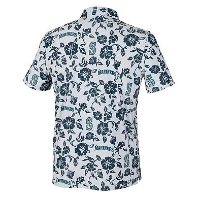 Men's Reyn Spooner White Seattle Mariners Pua Performance Polo