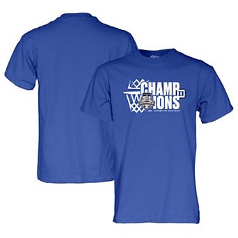 Men's Blue 84 Royal Duke Blue Devils 2025 ACC Men's Basketball Conference Tournament Champions Locker Room T-Shirt