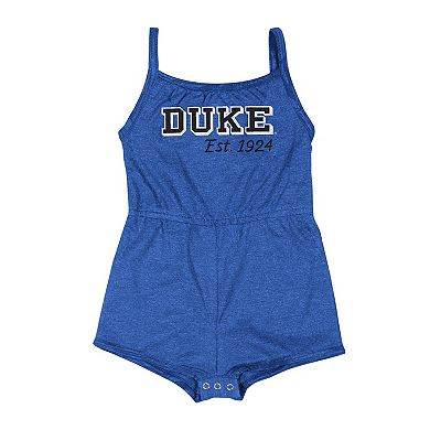 Girls Infant Colosseum Royal Duke Blue Devils Elemental Tank Romper