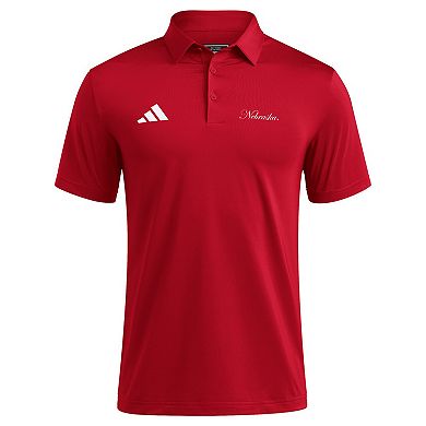 Men's adidas Scarlet Nebraska Huskers Ultimate 365 Polo