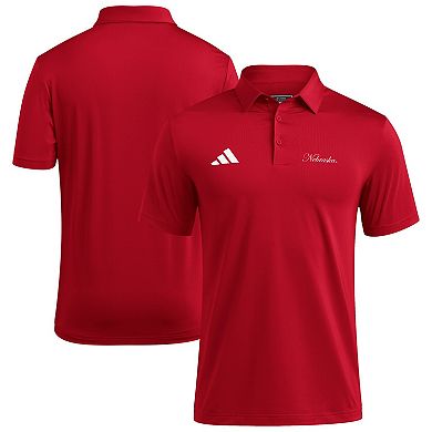 Men's adidas Scarlet Nebraska Huskers Ultimate 365 Polo