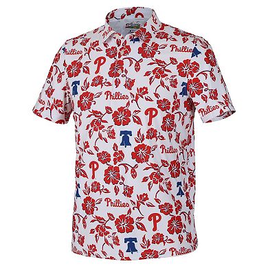 Men's Reyn Spooner White Philadelphia Phillies Pua Performance Polo