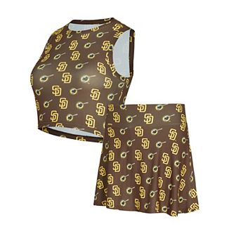 Women's Concepts Sport Brown San Diego Padres Knit Tank Top & Skort Set
