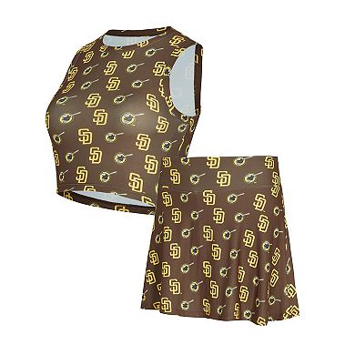 Women's Concepts Sport Brown San Diego Padres Knit Tank Top & Skort Set
