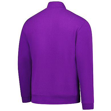 Men's Purple Kansas State Wildcats Premium Fleece Quarter-Zip Pullover