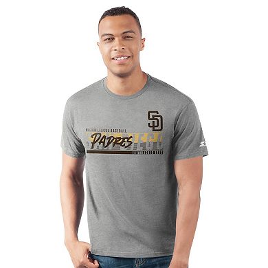 Men's Starter Heather Gray San Diego Padres Prime Time Team T-Shirt