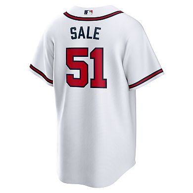 Men's Nike Chris Sale White Atlanta Braves Home Replica Jersey