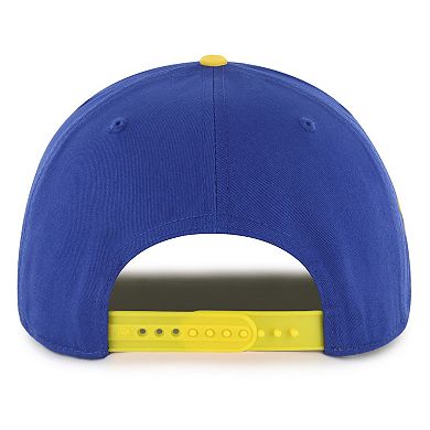 Men's '47 Royal/Gold Golden State Warriors Dropshadow Rope Hitch Adjustable Hat