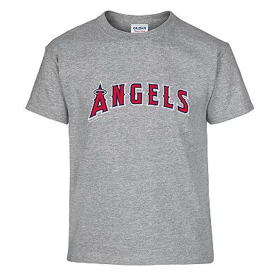 Youth Soft as a Grape Red/Gray Los Angeles Angels Two-Pack T-Shirt Set
