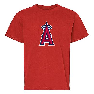 Youth Soft as a Grape Red/Gray Los Angeles Angels Two-Pack T-Shirt Set