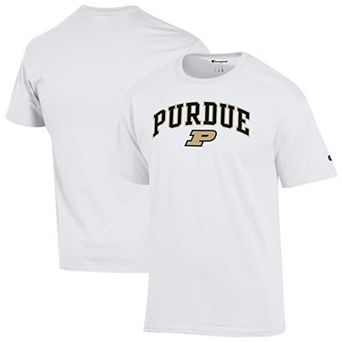Men's Champion White Purdue Boilermakers Arch Over Logo T-Shirt
