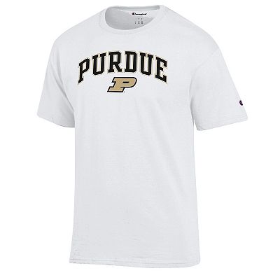 Men's Champion White Purdue Boilermakers Arch Over Logo T-Shirt