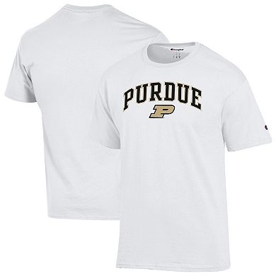 Men's Champion White Purdue Boilermakers Arch Over Logo T-Shirt