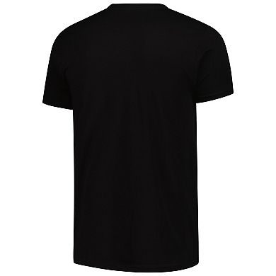 Men's Mitchell & Ness Black Ohio State Buckeyes Retro Brush Mineral Wash T-Shirt