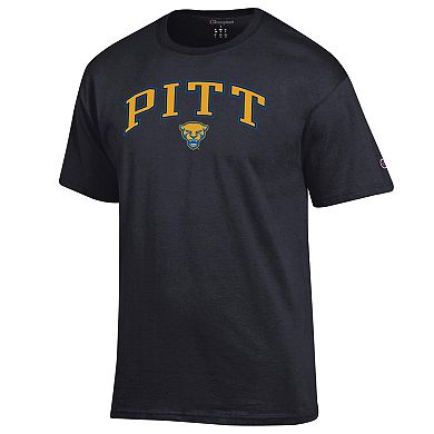 Men's Champion Black Pitt Panthers Arched Logo T-Shirt