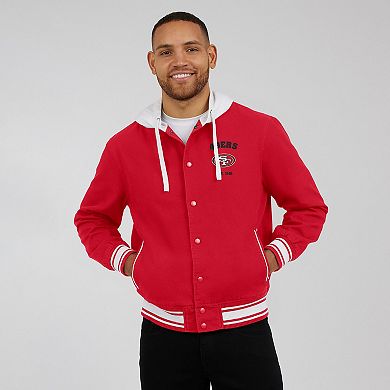 Men's Darius Rucker Collection by Fanatics Scarlet San Francisco 49ers Full-Snap Hoodie Jacket