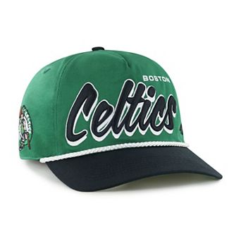 Men's '47 Kelly Green/Black Boston Celtics Dropshadow Rope Hitch Adjustable Hat