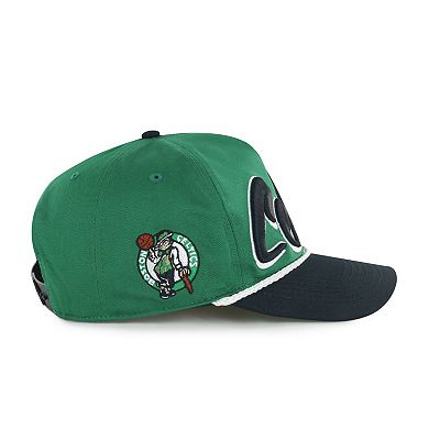 Men's '47 Kelly Green/Black Boston Celtics Dropshadow Rope Hitch Adjustable Hat