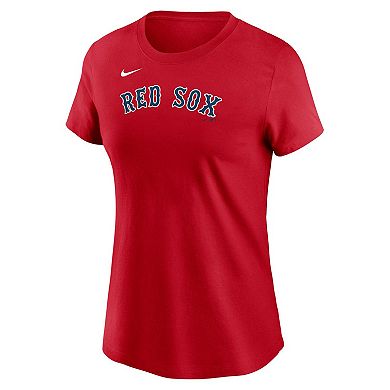 Women's Nike Alex Bregman Red Boston Red Sox Fuse Name & Number T-Shirt