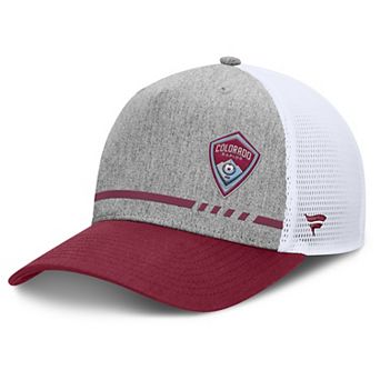 Men's Fanatics Heather Gray Colorado Rapids Low Block Trucker Adjustable Hat