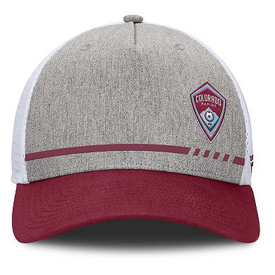 Men's Fanatics Heather Gray Colorado Rapids Low Block Trucker Adjustable Hat