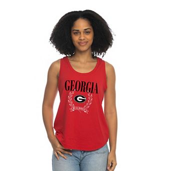 Women's ZooZatz Red Georgia Bulldogs Everyday Tri-Blend Tank Top
