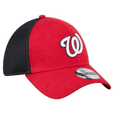 Men's New Era Red/Black Washington Nationals Neo 39THIRTY Flex Hat
