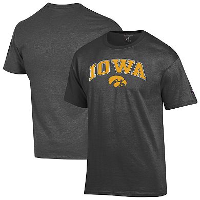 Men's Champion Charcoal Iowa Hawkeyes Arched Logo T-Shirt