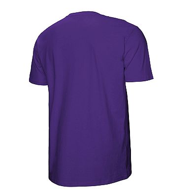 Men's Mitchell & Ness Purple LSU Tigers Retro Brush Mineral Wash T-Shirt