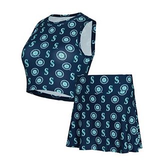 Women's Concepts Sport Navy Seattle Mariners Knit Tank Top & Skort Set