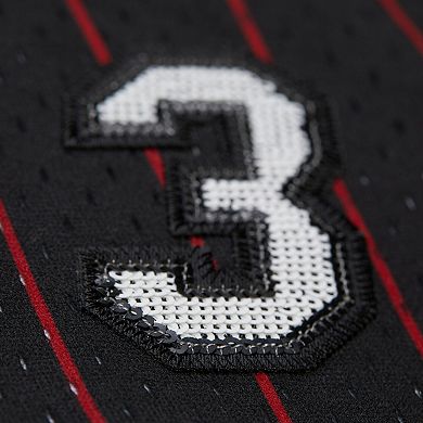 Women's Mitchell & Ness x DANNIJO Dwyane Wade Black Miami Heat Fashion Cropped Basketball Jersey