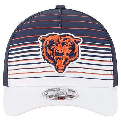 Men's New Era White/Navy Chicago Bears Adventure Gradient 9FORTY M-Crown A-Frame Adjustable Hat