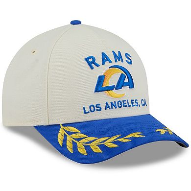Men's New Era Cream/Royal Los Angeles Rams 2025 NFL Draft 9FORTY A ...