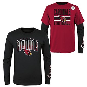 Preschool Black/Cardinal Arizona Cardinals Fan Fave T-Shirt Combo Set