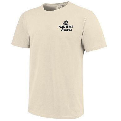Men's Cream Providence Friars Comfort Colors Mascot Overlay T-Shirt